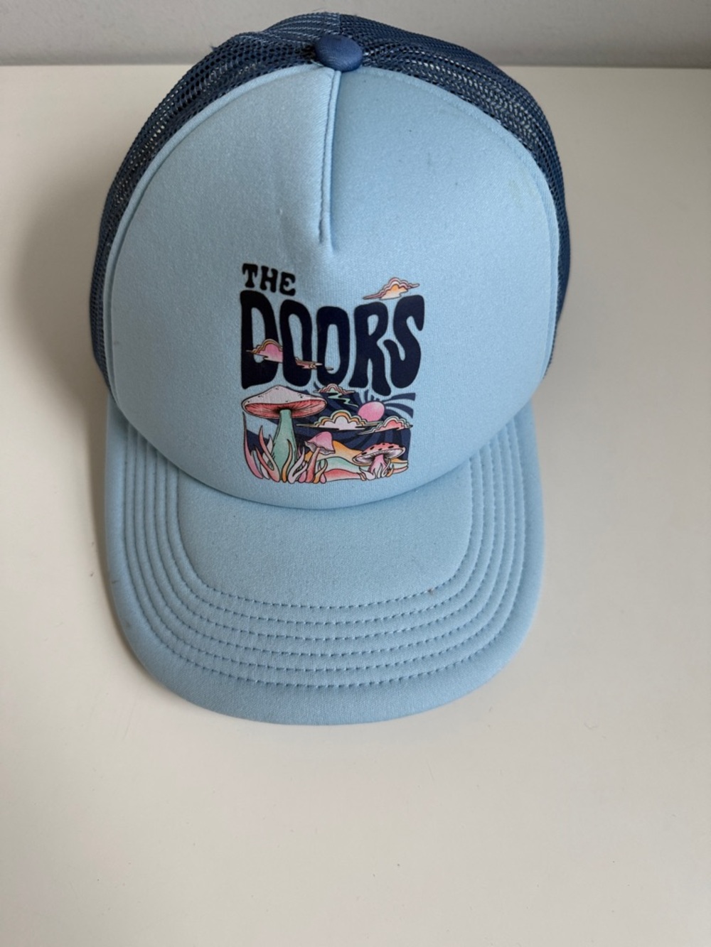THE DOORS Blue Adjustable Cap WITH MAGIC MUSHROOMS
